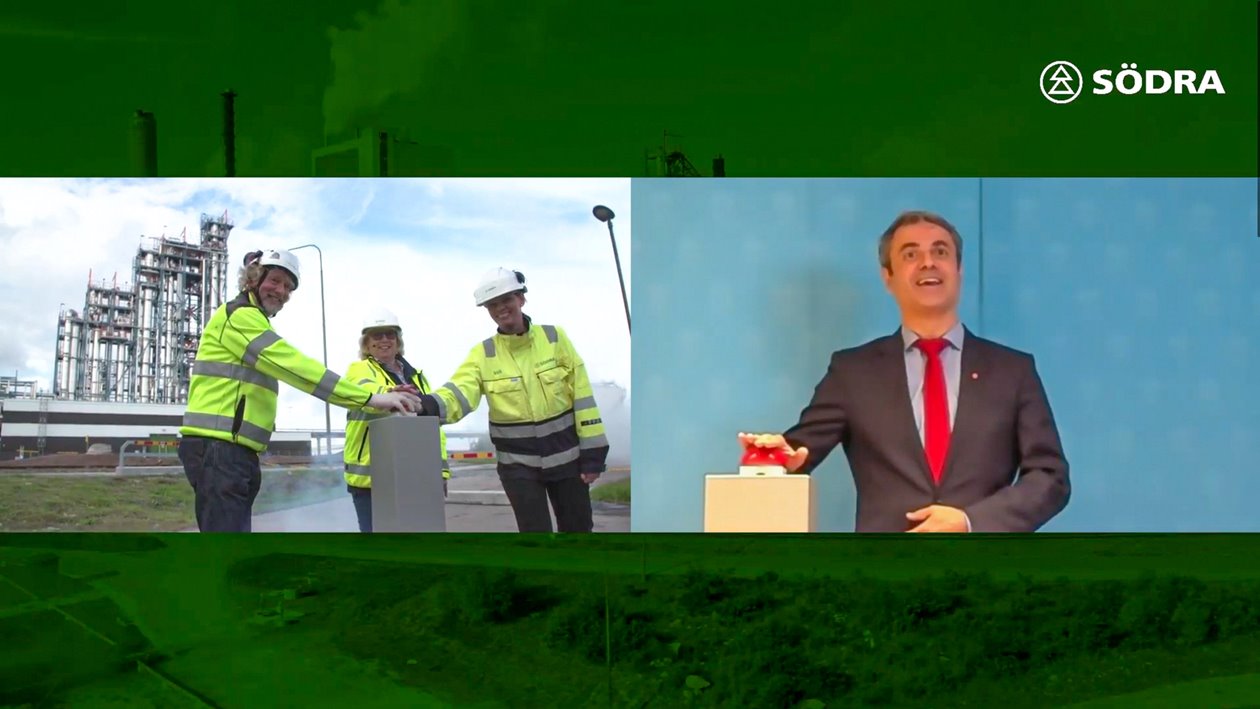 Invigning av metanolfabriken i Mönsterås