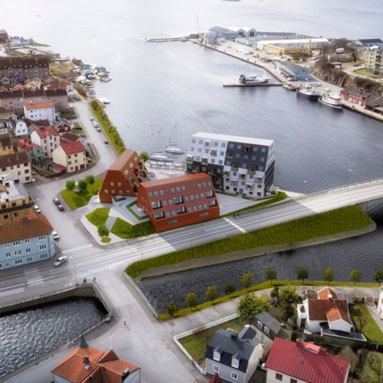 3D-bilder i byggprojektet Kilströmskaj i Karlskrona Södra Building Systems