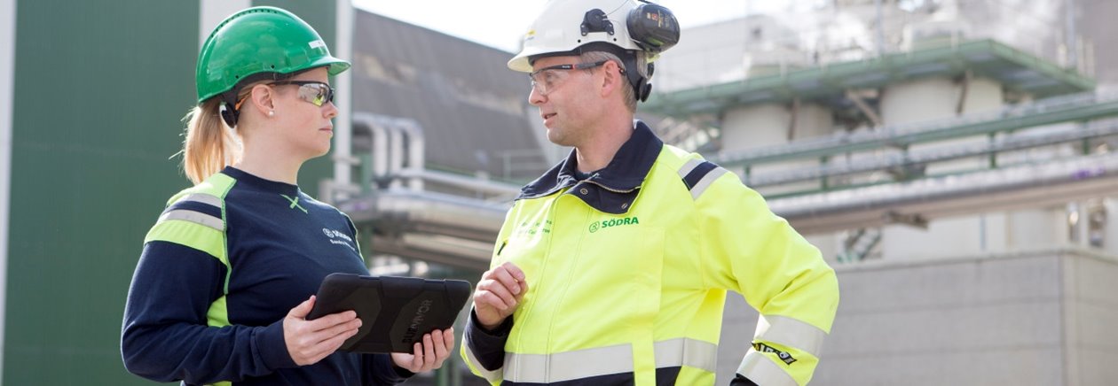Södra Cell Mörrum Sandra Månsson och Stefan Ragnarsson