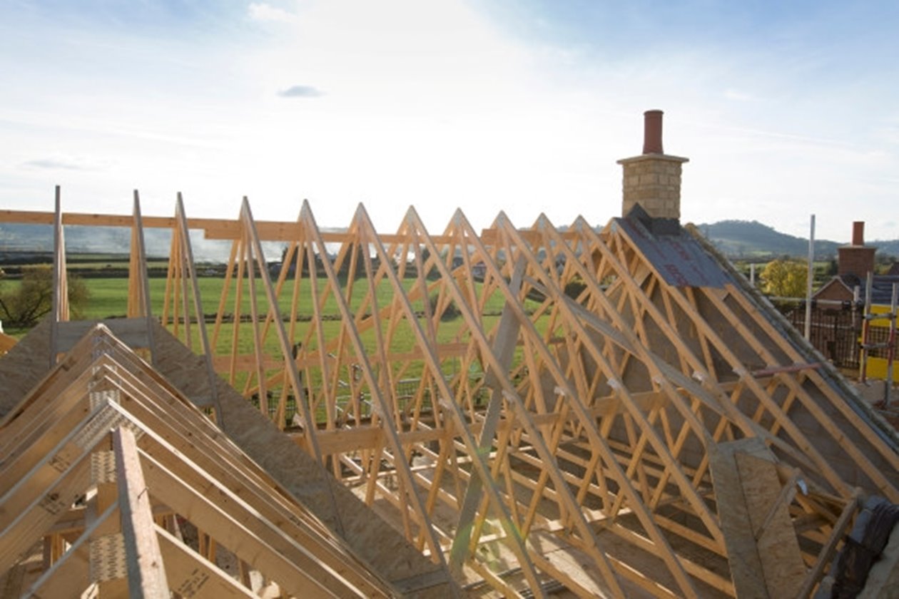 timber frame structure, roof