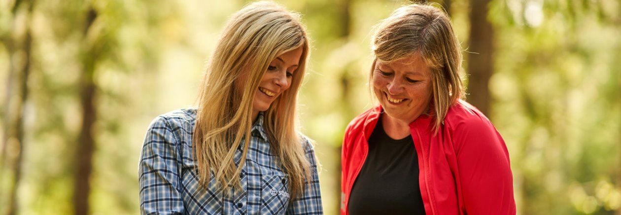 Skogsinspektor medlem 2020. Skogsinspektor Åsa Andersson, Katarina Carlsson.