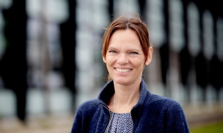 Catrin Gustavsson, affärsområdeschef för Södra Innovation. På plats i Värö.