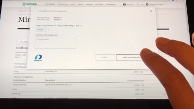 Skärmbild video utbetalningar