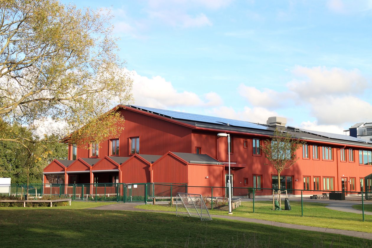 förskolan Klapperstenen bygg med stomme KL-trä