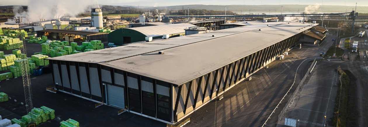 bild över KL-trä fabriken F2 i Värö