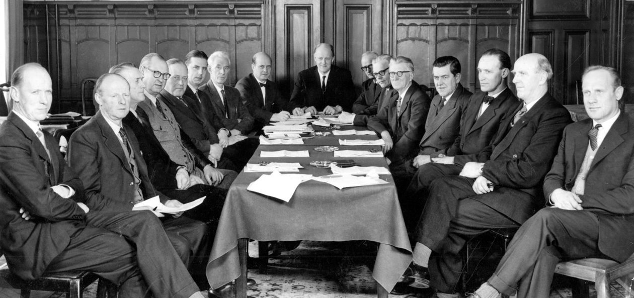 Styrelsen i Hallands Skogsägareförening 1959.