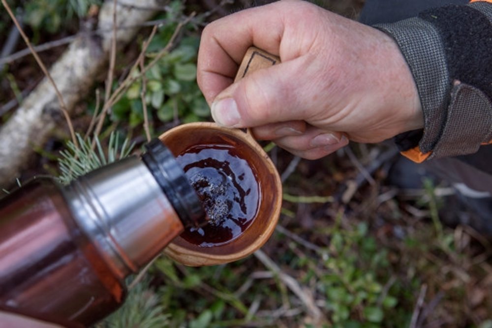 kaffestund i skogen