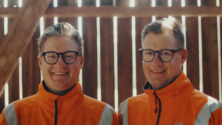 Bilder från filmen om Familjeskogsbruken
Jacob och Gustav Melin