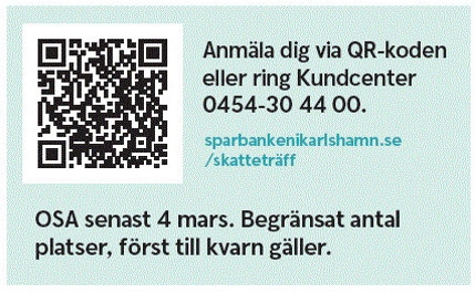 QR kod till anmälan
