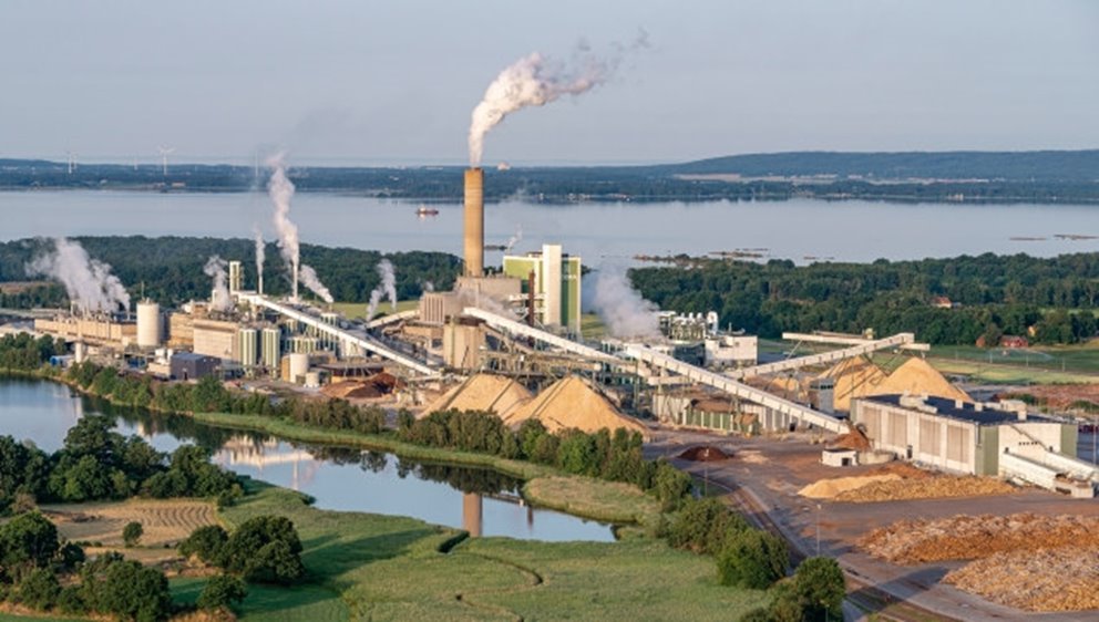 Vy över Södra Cell Mörrum