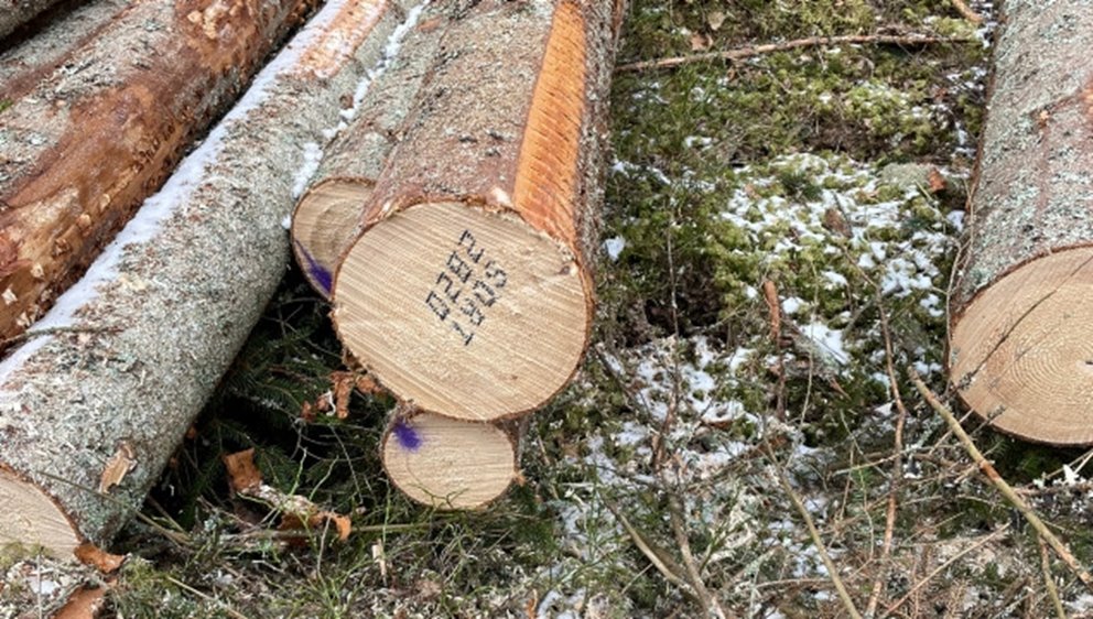 Stock märkt med bläckstråleskrivare