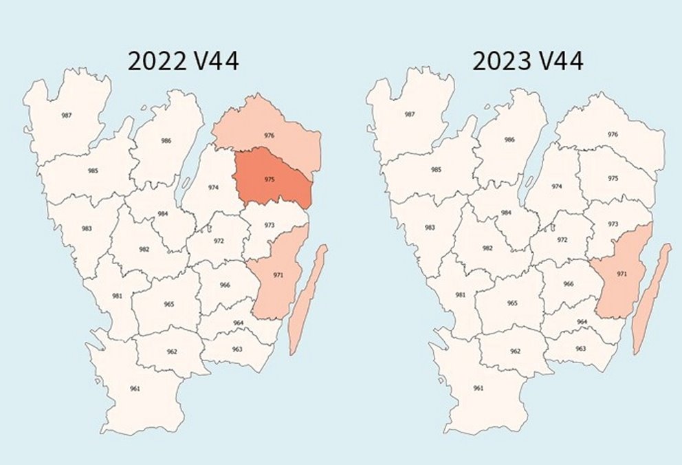 Granbarkborreskador 2018-2023