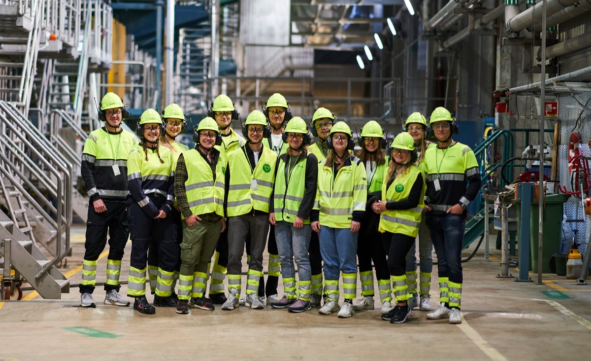 Södras traineegrupp på papperbruk