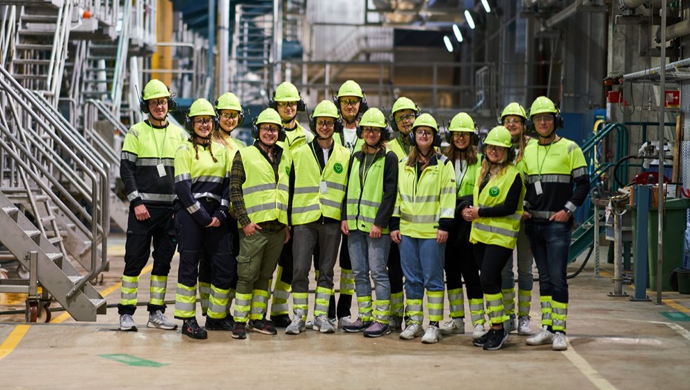 Grupp Södra traineer på massabruk