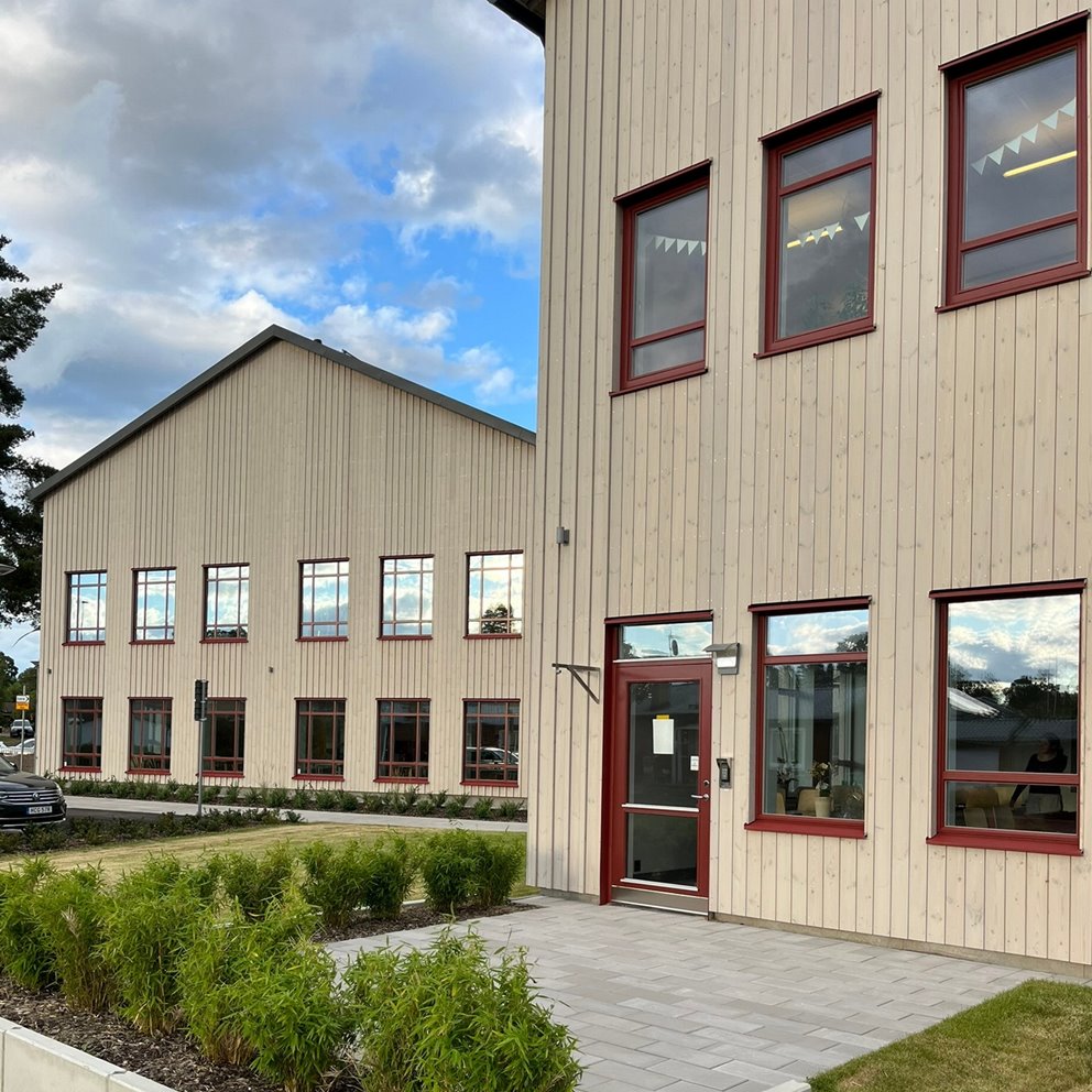 Västerängsskolan i Nybro, stomme i KL-trä