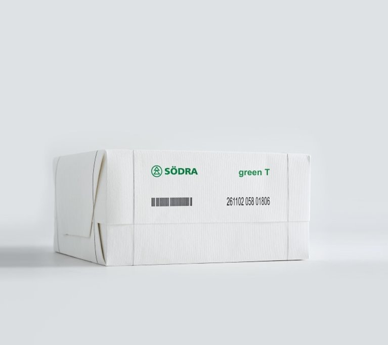Pulp bale with Södra's product Green T
