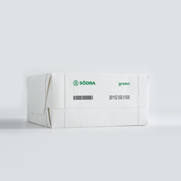 Pulp bale with Södra's product Green
