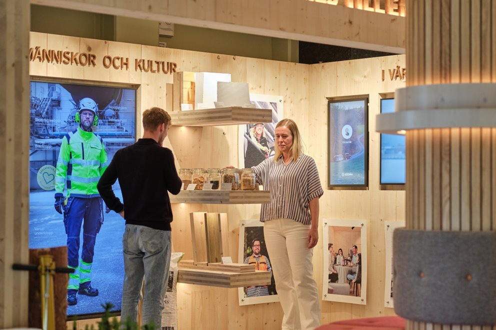 Showroom med produkter