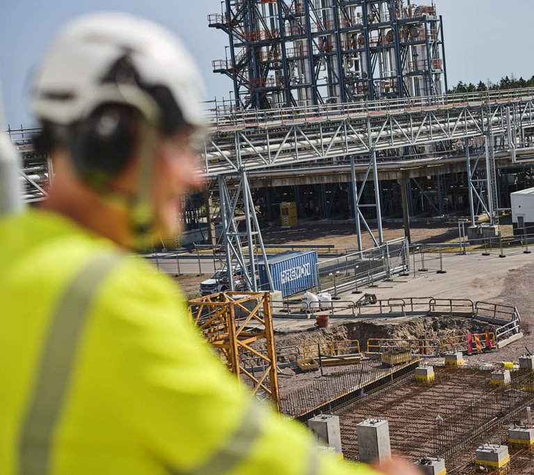 Södra medarbetare på bygge