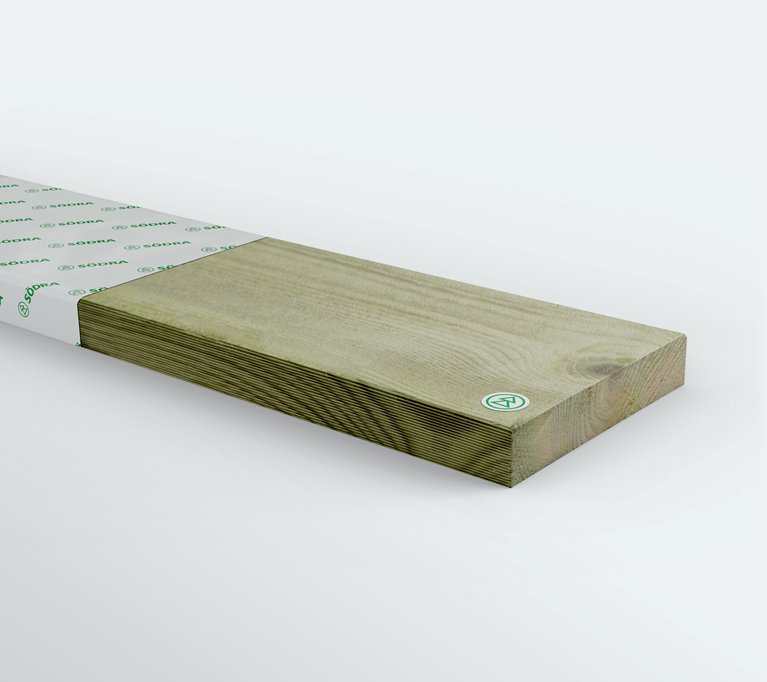 Målad ytterpanelbräda