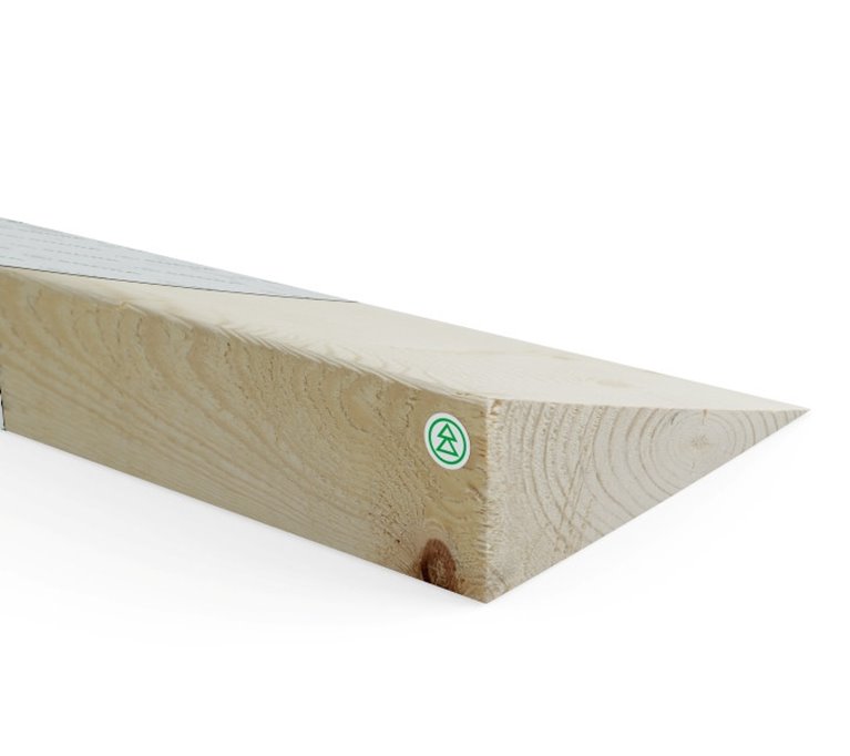 Diagonalklyvt gran 63x200