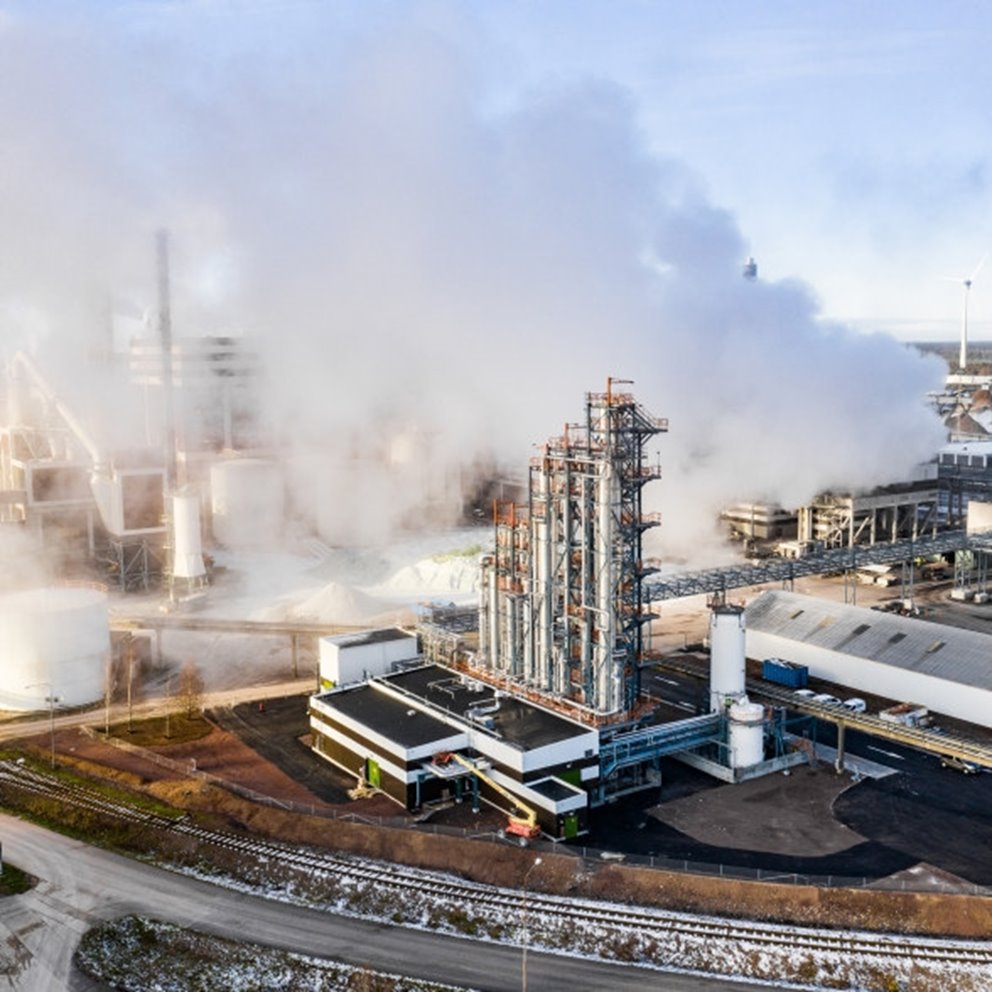 Södras biometanol fabrik i Mönsterås 