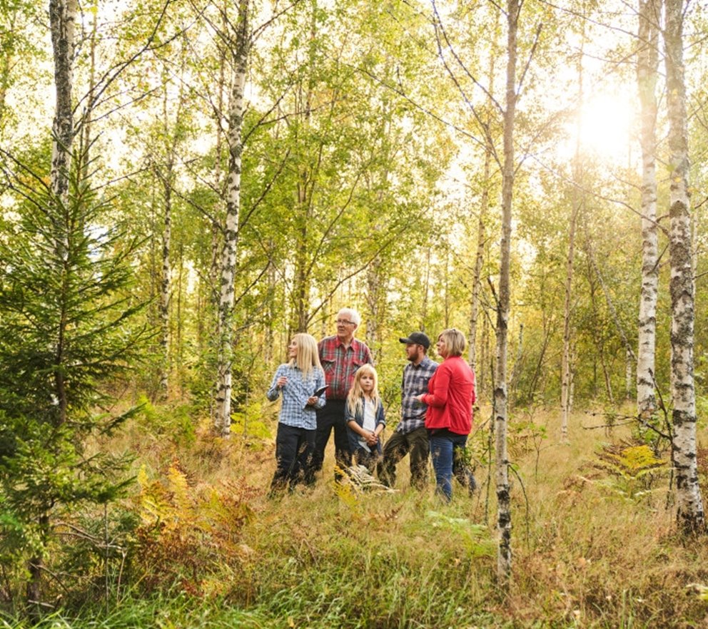 Skogsinspektor medlem 2020. 
Från vänster skogsinspektor Åsa Andersson, Ingemar Levinsson,  Ava Houlihan-Burne (statist), Albin Carlsson, Monika Carlsson.