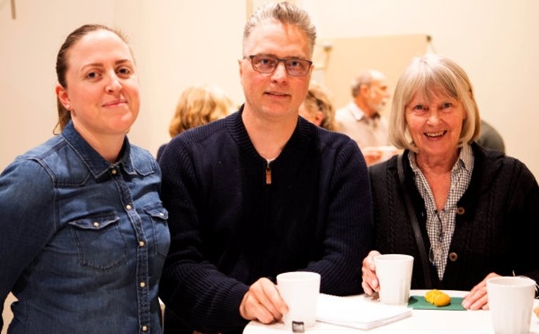 Monica Sörling, Per Sörling och Ulla Sörling tog tillfället i akt och besökte Södras medlemsmöte i Stockholm.