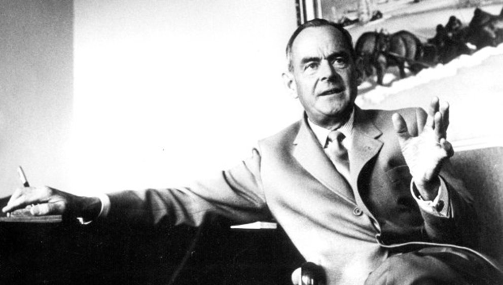 Svartvitt bild på Gösta Edström