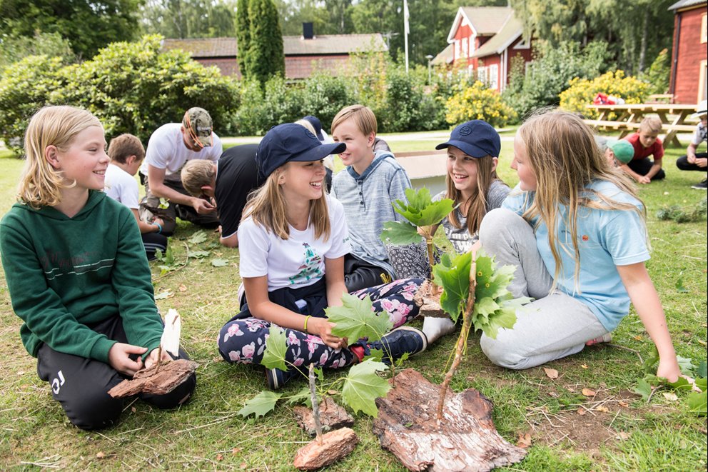 A group of children at Södra Kollo
