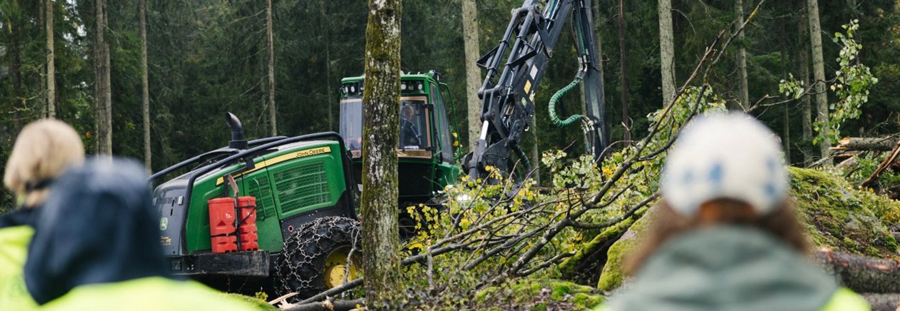 Kundbesök i skogen
