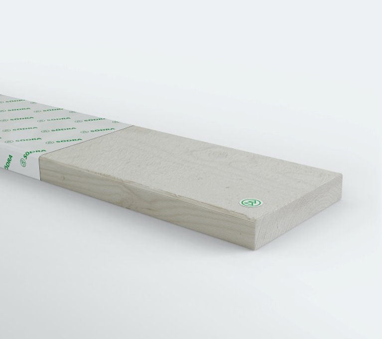 Målad ytterpanelbräda