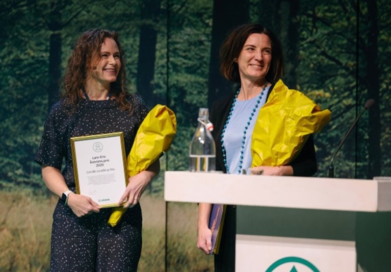 Bilder från föreningsstämman i Växjö 3 juni 2025
Camilla Lundberg Ney och Petra Pilawa, Svensk kooperation, pristagare Lars-Eric Åströms pris