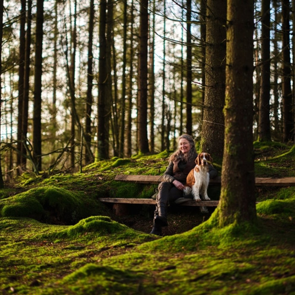 Kampanjbilder från kampanjen Skogslandslaget. Mathilda Clausen Wingårdh medlem i Södra