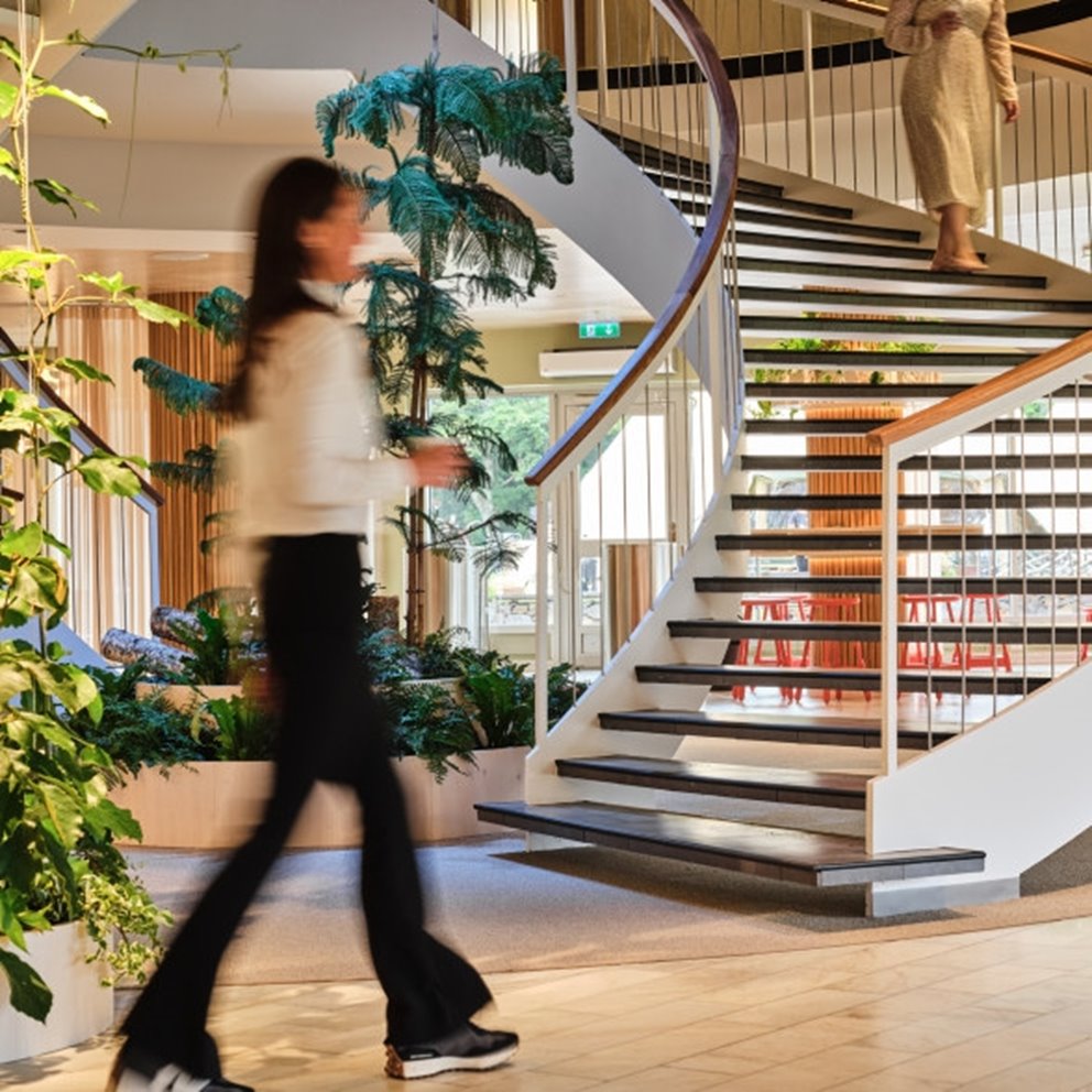 Entrén på huvudkontoret i Växjö