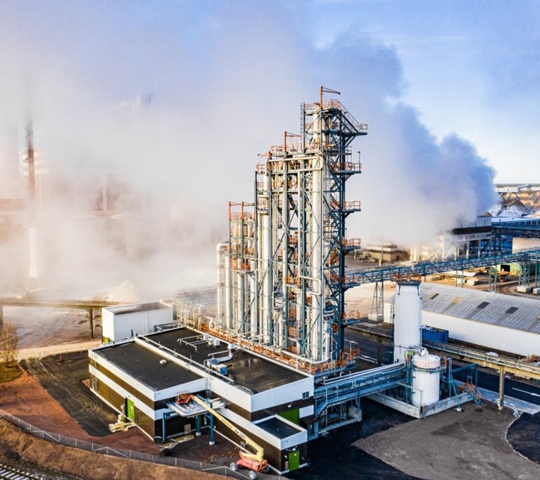 Södra Cell Bioproducts Metanolfabrik vid Södra i Mönsterås
Södra Cell Bioproducts' biomethanol plant at Södra's mill in Mönsterås