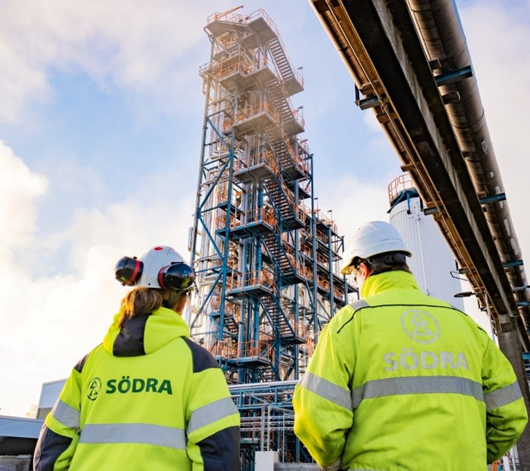 Södra Cell Bioproducts Metanolfabrik vid Södra i Mönsterås