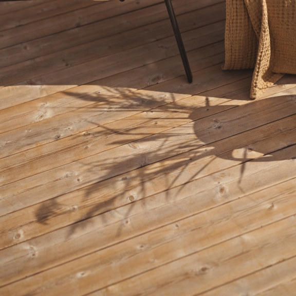 Deck in sunlight