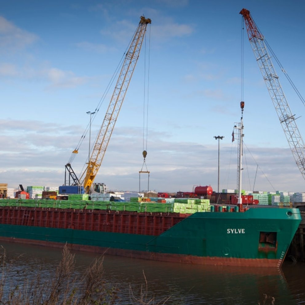 Bilder från hamnen i New Holland