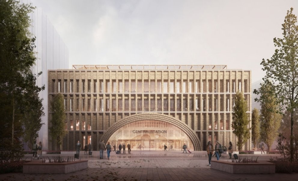 Göteborg Grand Central GGC med stomme i KL-trä