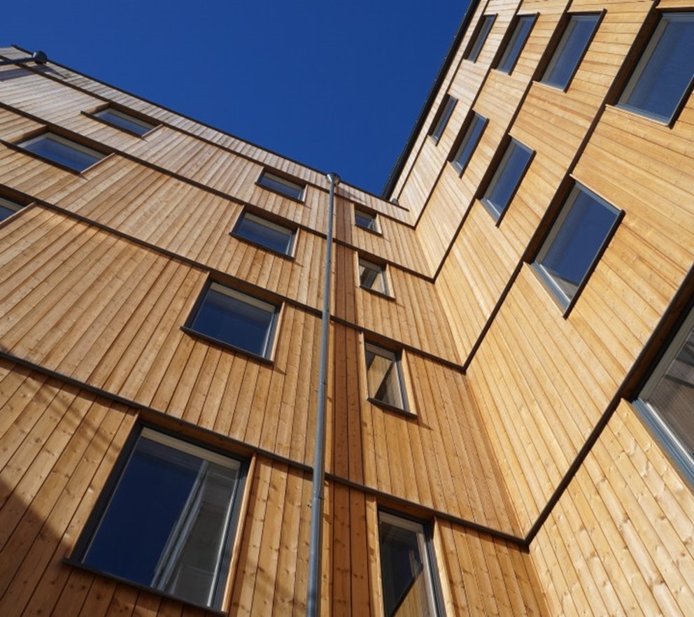 Projekt Vallastaden Brandimpregnerad fasad
Vallastaden project with a fire impregnated facade