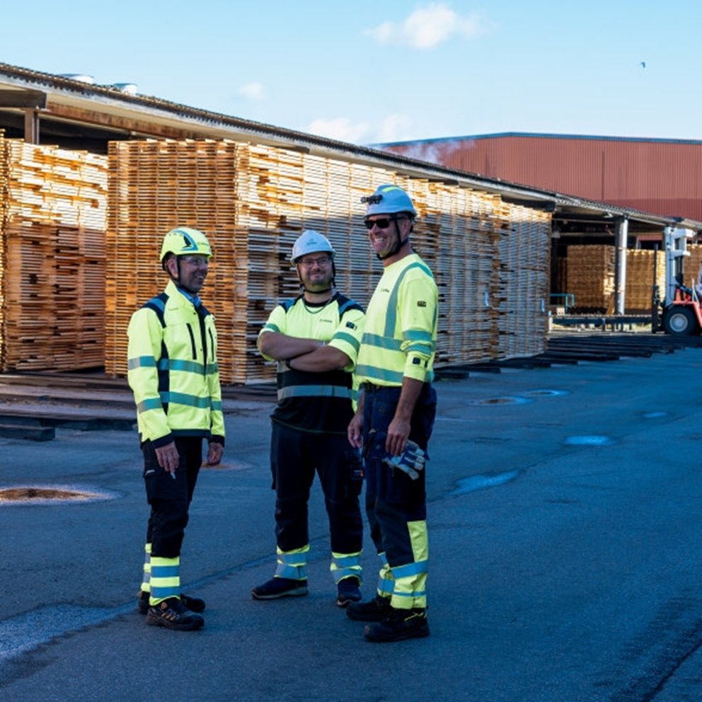 Från satsningen i Kinda från vänster Lars Gustafsson, Timmy Johansson och
Reidar Andersson