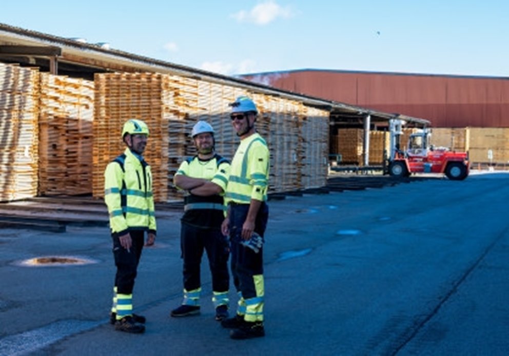 Från satsningen i Kinda från vänster Lars Gustafsson, Timmy Johansson och 
Reidar Andersson