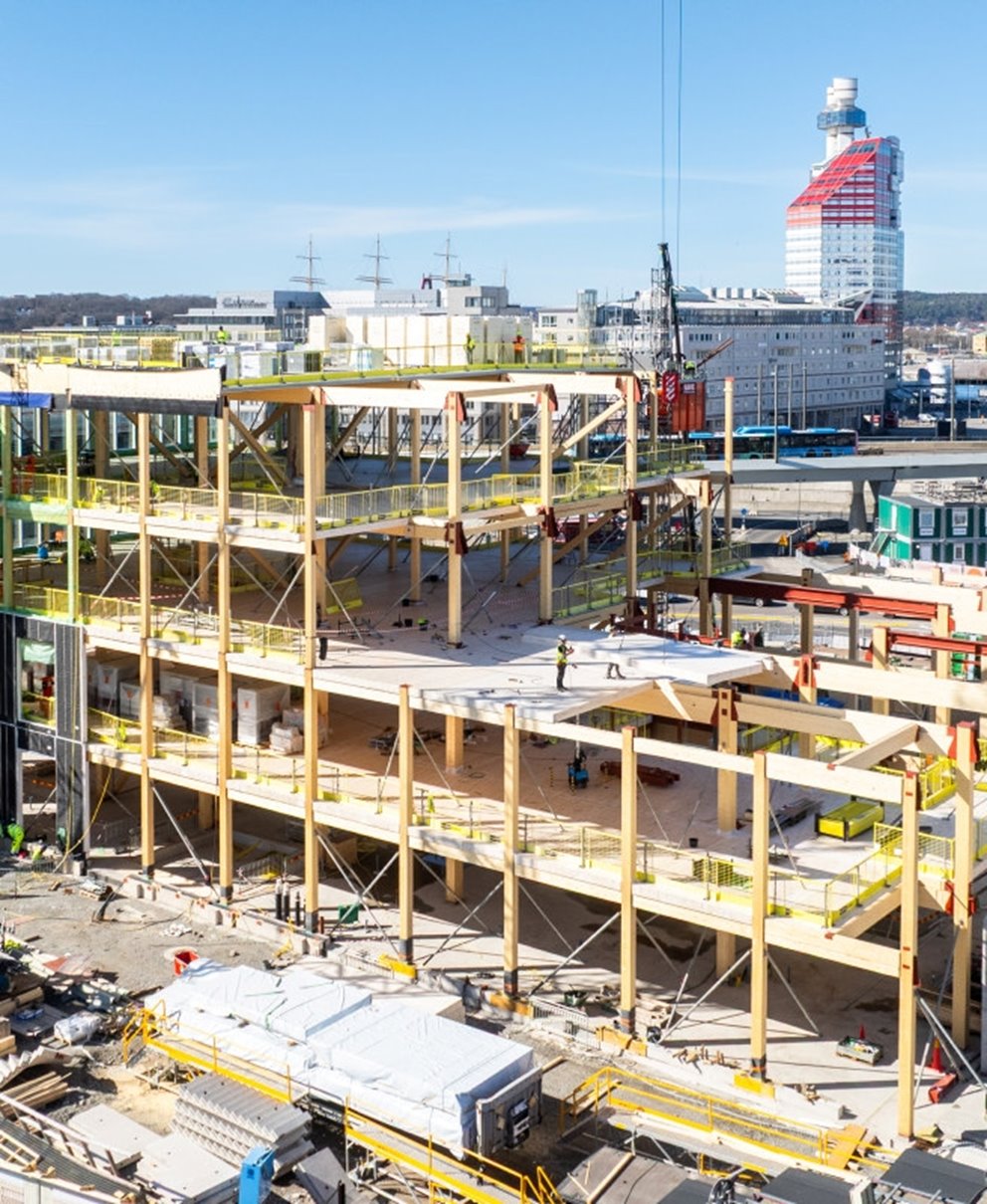 Bilder från byggnationen av Göteborg Grand Central, GGC, 2025