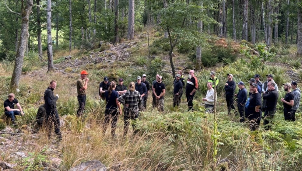 Kurs i naturvårdande skötsel, NS, utanför Åtvidaberg augusti 2025