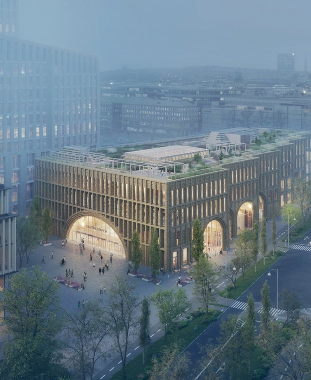 Visionsbild Göteborg Grand Central, GGC