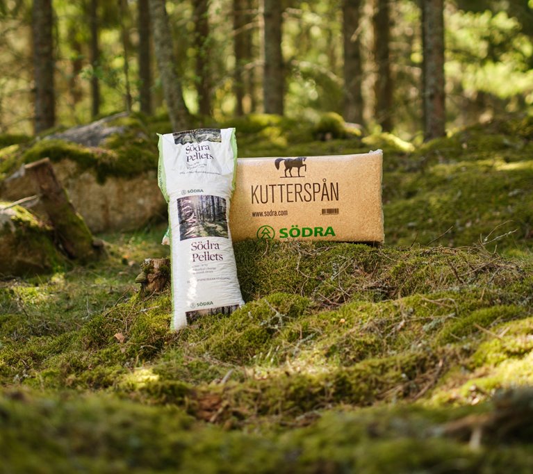 Produkter för Bioproducts i skogen pellets och kutterspån